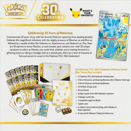 Pokémon TCG: 30th Celebration - Elite Trainer Box