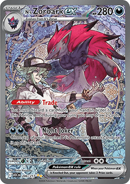 Ascended Heroes - Single card -  N's Zoroark  ex 286/217
