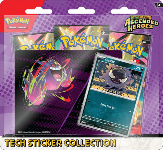 Pokemon TCG: Mega Evolution - Ascended Heroes: Gastly Tech Sticker Collection