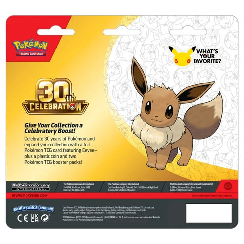 Pokémon TCG: 30th Celebration - Eevee 2-Pack Blister