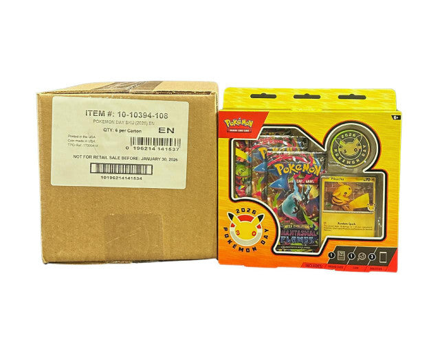 Pokemon Day 2026 Collection Box - Sealed Case (6 boxes)